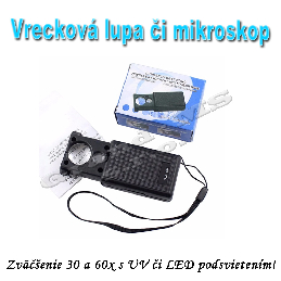 Vreckový mikroskop či lupa s30x a 60x zväčšením a LED  podsvietením_product