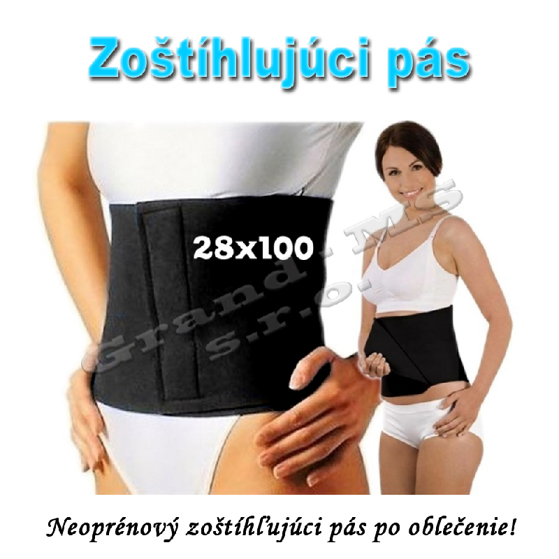 Neoprénový, zoštíhľovací pás pod oblečenie - 28cm