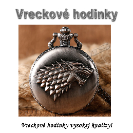 Vreckové hodinky - retro bronzový GOT STARK 2 3D dizajn