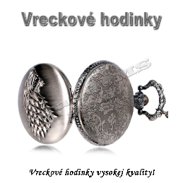 Vreckové hodinky - retro bronzový GOT STARK 2 3D dizajn_product