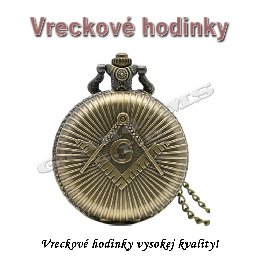 Vreckové hodinky - retro bronzové FREEMASON 3D 2 dizajn_product