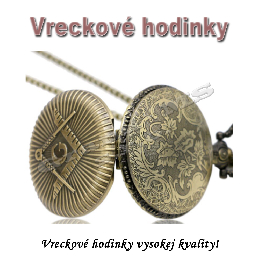 Vreckové hodinky - retro bronzové FREEMASON 3D 2 dizajn_product