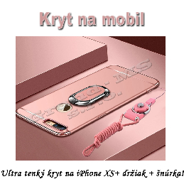 Ultra tenký kryt na mobil iPhone Xs + magnetický držiak + šnúrka A_product_product_product_product_product_product_product