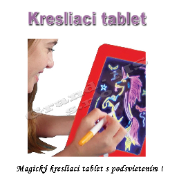 Magický kresliaci tablet pre deti s podsvietením - 42 obrázkov