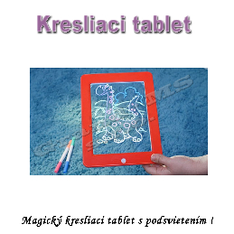 Magický kresliaci tablet pre deti s podsvietením_product