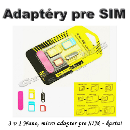 Adapter Nano micro na SIM kartu - 4 v 1 + kľúč_product