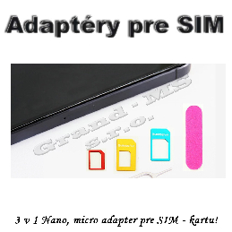 Adapter Nano micro na SIM kartu - 4 v 1 + kľúč_product