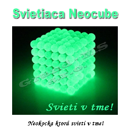 Magnetická NEOKOCKA - NEOCUBE magnetické guličky svietiace 216ks, 5mm_product