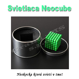 Magnetická NEOKOCKA - NEOCUBE magnetické guličky svietiace 216ks, 5mm_product