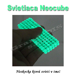 Magnetická NEOKOCKA - NEOCUBE magnetické guličky svietiace 216ks, 5mm_product