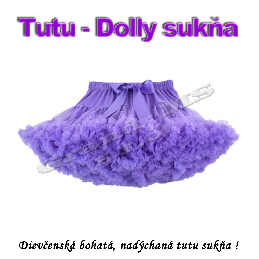 Tutu - Dolly sukňa pre dievčatá od 6 do 10 rokov - fialová