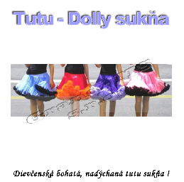 Tutu - Dolly sukňa pre dospievajúce dievčatá _product