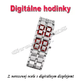 Digitálne hodinky z nerezovej ocele STRONG čierne_product_product_product