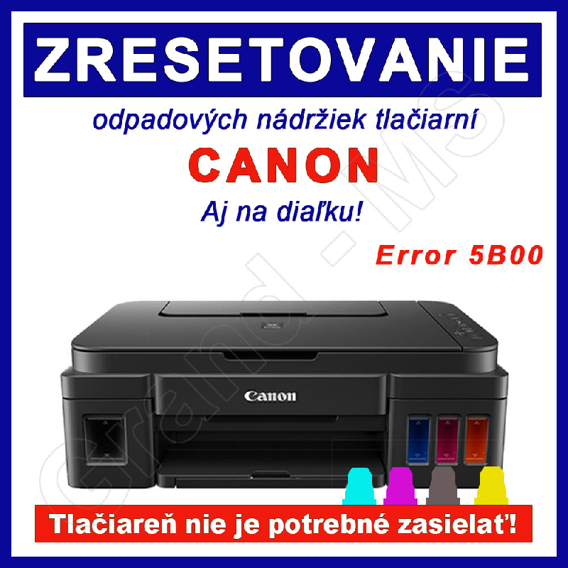 Restovanie počítadla odpadovej nádoby v atramentovej tlačiarni Canon_product