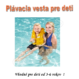 Plávacia nafukovacia vesta pre deti od 3-6 rokov_product