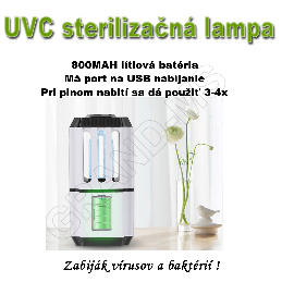 Prenosná sterilizačná-germicídna mini UVC lampa COD1 -  ZABIJÁK VÍRUSOV A BAKTÉRIÍ_product