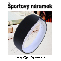 Športový digitálny náramok LADY - čierna_product