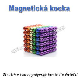 Magnetická NEOKOCKA, magnetické guličky farebné 216ks, 3mm_product_product_product_product