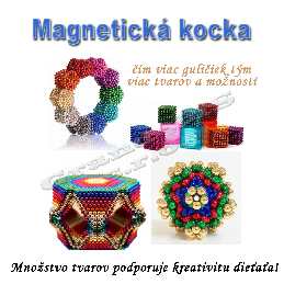 Magnetická NEOKOCKA, magnetické guličky farebné 216ks, 3mm_product