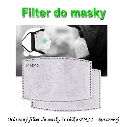 Ochranný filter do masky či rúška PM2.5 - 6vrstvový_product