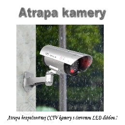 Atrapa bezpečnostnej CCTV  kamery s červenou LED diódou_product