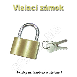 Visiaci zámok na batožinu s 2 kľúčami - 20mm