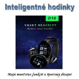 Športové inteligentné hodinky D18 varianta A_product