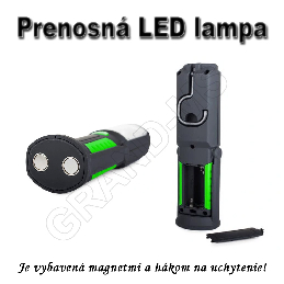 Prenosná LED lampa 3W s magnetmi a hákom_product