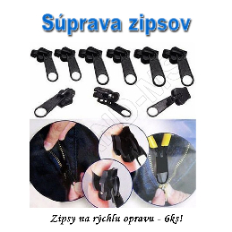 Súprava na opravu zipsov - FIXX A ZIPPER 6KS_product