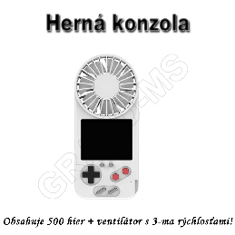 Herná konzola FAN D-5 s 500 hrami a ventilátorom