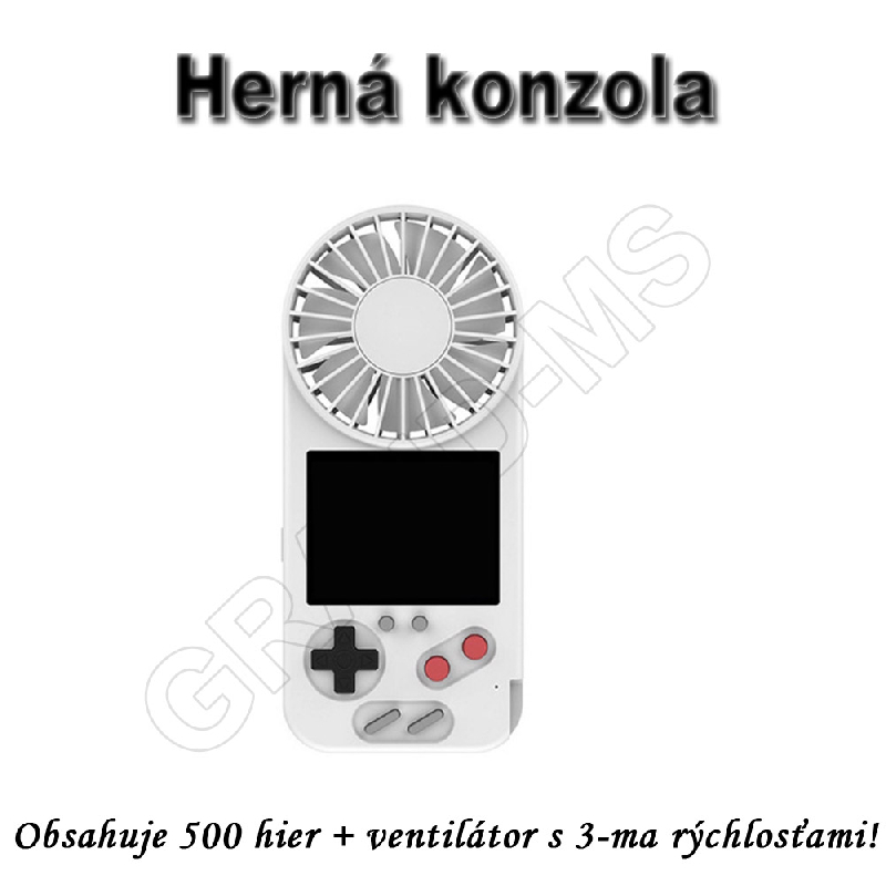 Herná konzola FAN D-5 s 500 hrami a ventilátorom