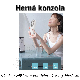 Herná konzola FAN D-5 s 500 hrami a ventilátorom_product