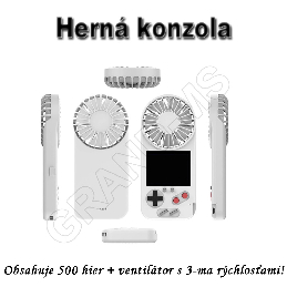 Herná konzola FAN D-5 s 500 hrami a ventilátorom_product