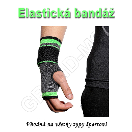 Spevňujúca elastická bandáž na zápastie pre športovcov  XL- zelená_product