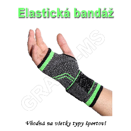 Spevňujúca elastická bandáž na zápastie pre športovcov  XL- zelená_product