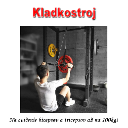 Kladkostroj - súprava na cvičenie bicepsov a tricepsov až na 100kg_product