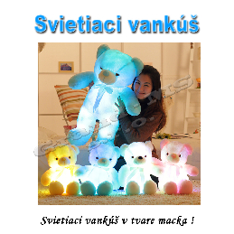 Svietiaci vankúš V TME  -  MACKO, ružový_product_product