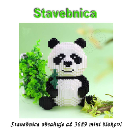 Stavebnica - mini bloky pre deti i dospelých PANDA XL až 3689 blokov