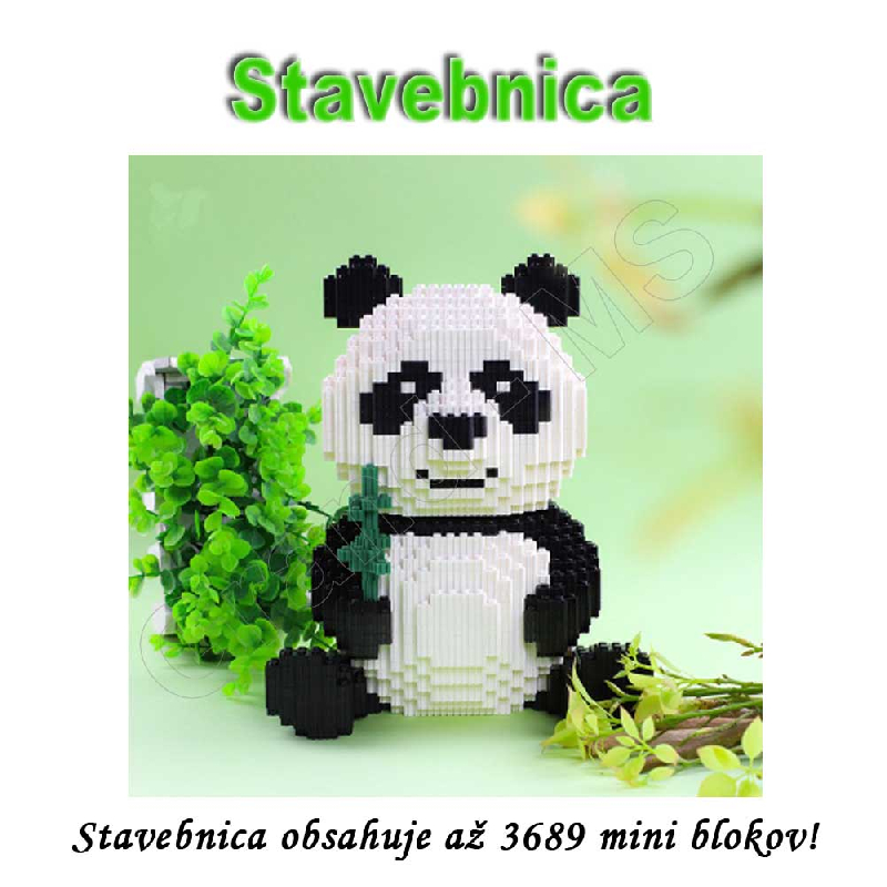 Stavebnica - mini bloky pre deti i dospelých PANDA XL až 3689 blokov