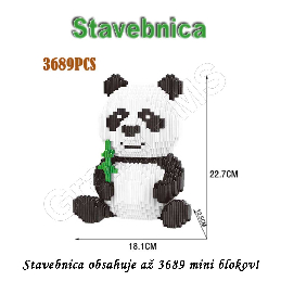 Stavebnica - mini bloky pre deti i dospelých PANDA XL až 3689 blokov_product