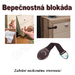 Bezpečnostná univerzálna blokáda/zámok na dvierka/šuflíky nábytku - čierna_product_product_product_product_product_product