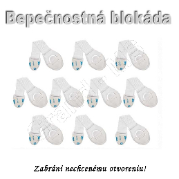 Bezpečnostná univerzálna blokáda/zámok na dvierka/šuflíky nábytku - čierna_product