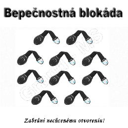 Bezpečnostná univerzálna blokáda/zámok na dvierka/šuflíky nábytku - čierna_product