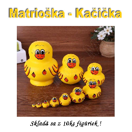 Matrioška - Drevené KAČIČKY  10ks_product