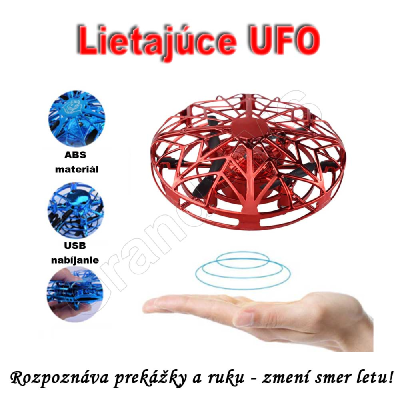 Elektronická indukčná hračka - Lietajúce UFO / RC DRON modrá_product_product_product