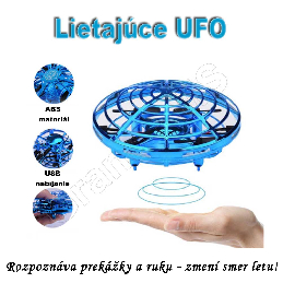 Elektronická indukčná hračka - Lietajúce UFO / RC DRON modrá