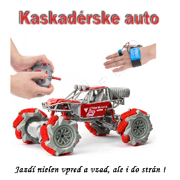 Kaskadérske terénne RC auto s diaľkovým ovládačom - otočné o 360°C