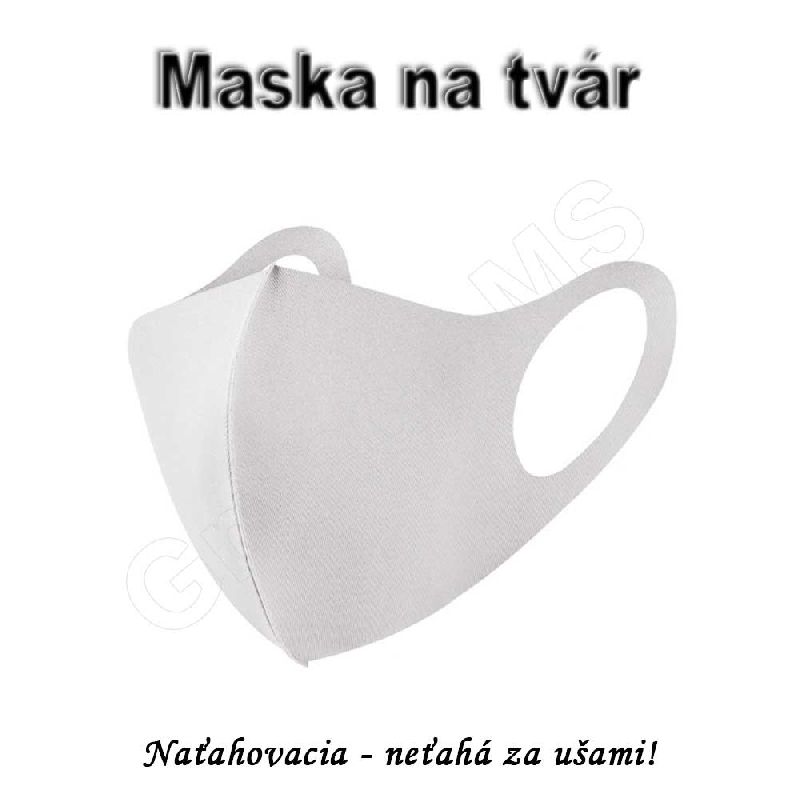 Detská maska na tvár K04 biela 