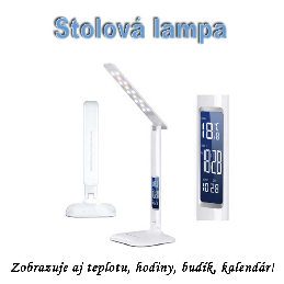 Stolová LED lampa s LCD displejom a dotykovým panelom