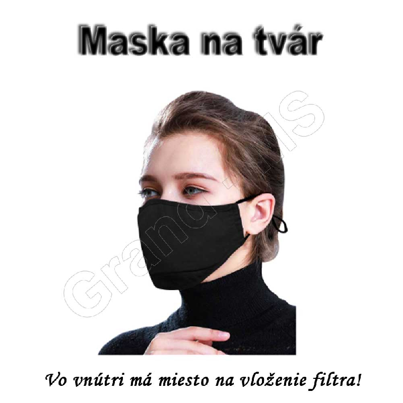 Maska na tvár K05 čierna